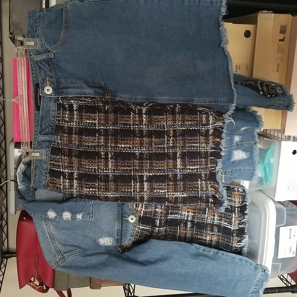 2 pc Denim Skirt Set